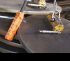 Фланцы плоские. На фотографии изображён процесс производства плоских фланцев на металлообрабатывающем предприятии НПП РУСМЕТ. Плоские фланцы изготовлены с применением технологии плазменной резки металла.