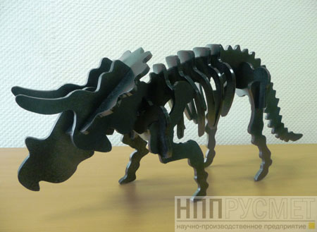 металлическая декоративная модель динозавра